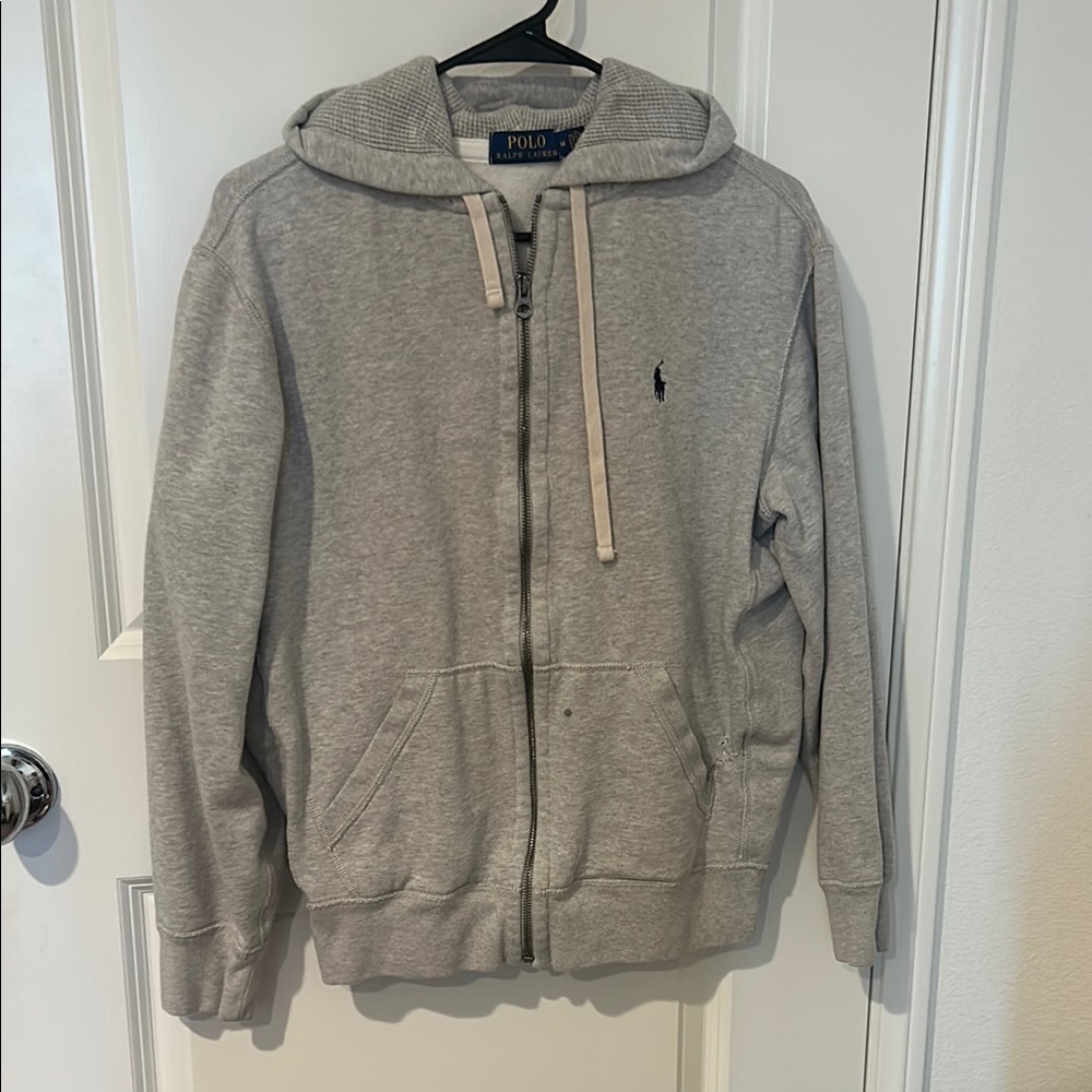 Polo by Ralph Lauren Light Gray Zip-Up Men's Sweater